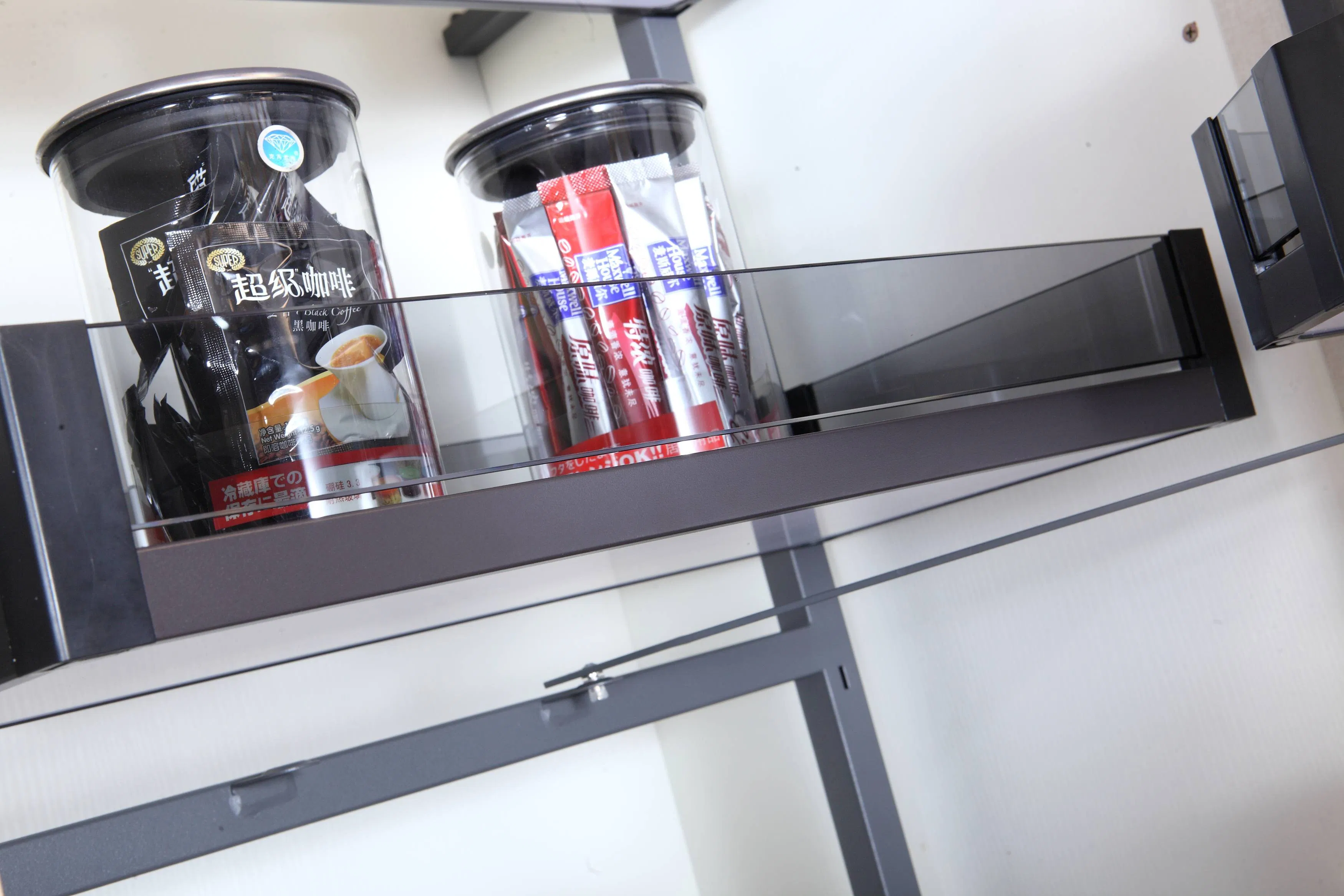 Алюминиевый органайзер для высокого кухонного шкафа, 6 полок