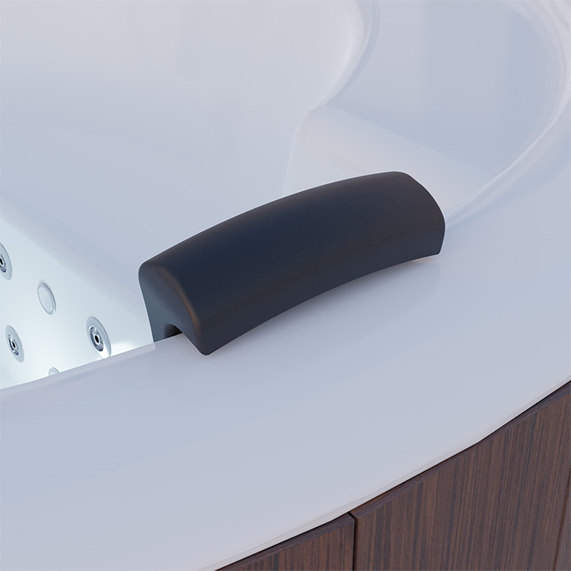 Proway New Wholesale Headrest PU Head Neck Relaxing Bathtub SPA Bath Pillow with Suction Cups (PW-X113)