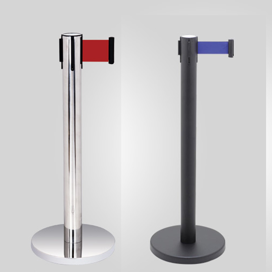 Stainless Steel Mirror Silver Queue Divider Q Post Stanchion 90cm