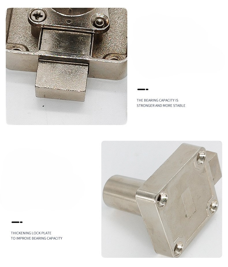 Desk Cabinet Lock Zinc Alloy Furniture Drawer Lock Square Tongue Drawer Lock