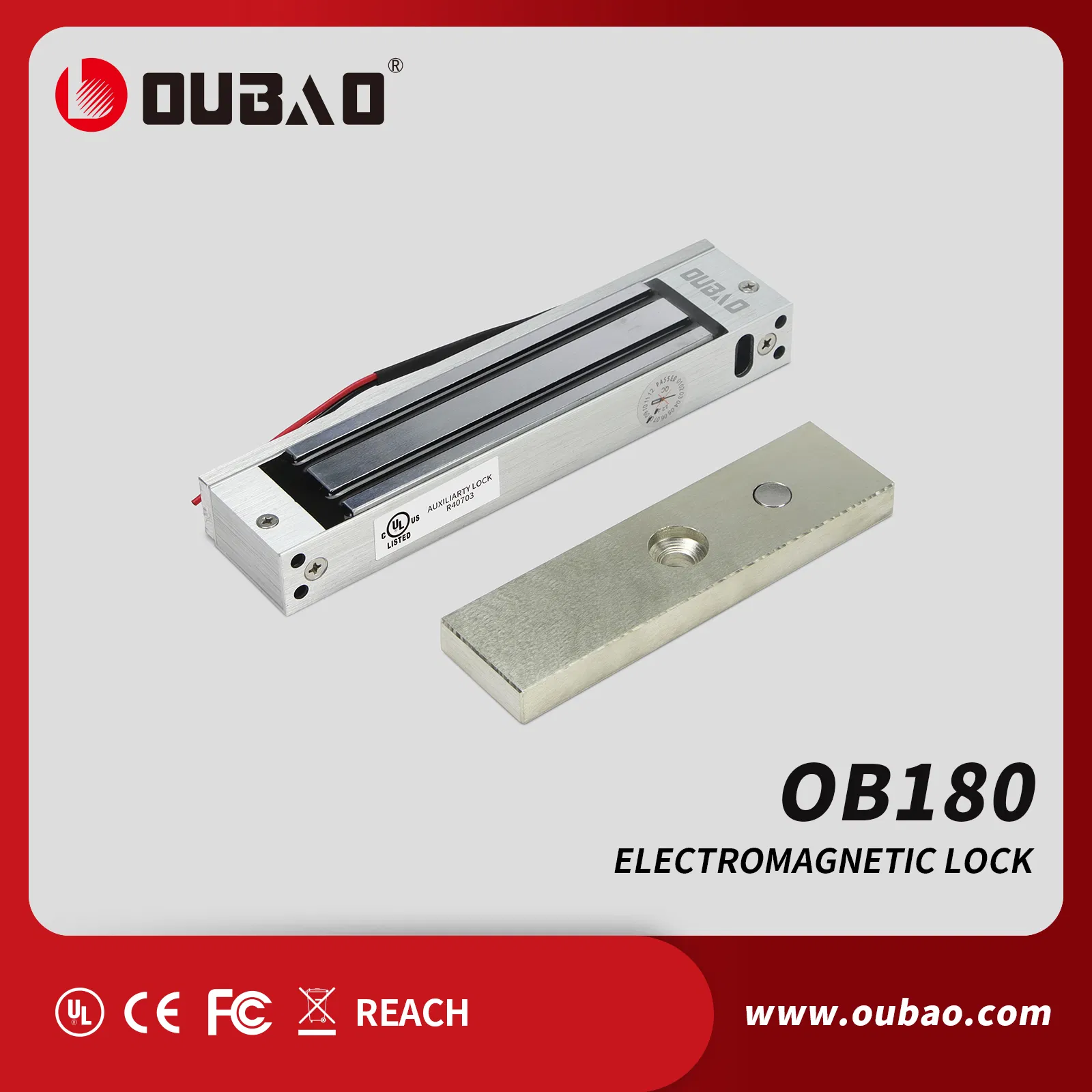 UL Factory Supply 280kgs (390Lbs) Magnetic Electromagnetic Electric Controlled Lock