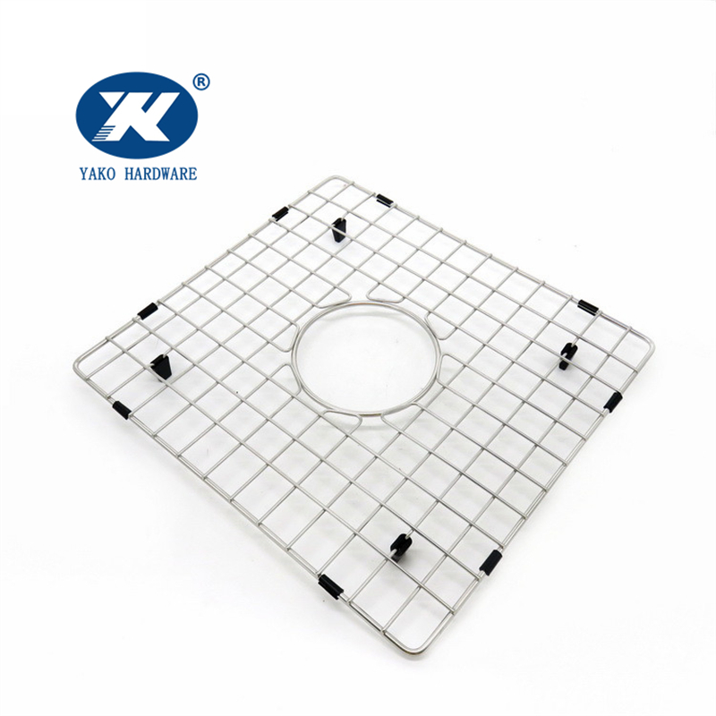 Sink Drain Mat Bottom Grid Draining Rack Grates Metal Stainless Steel Kitchen Sink Grid Protector