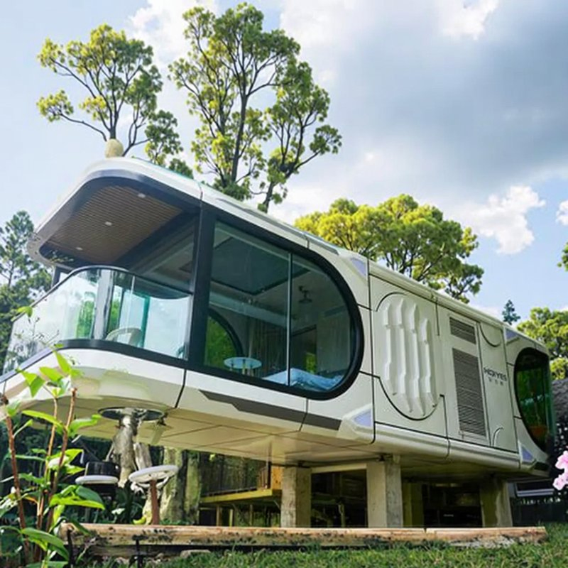 Privacy-Focused Compact Steel Living Pods Sound-Insulated Capsule House