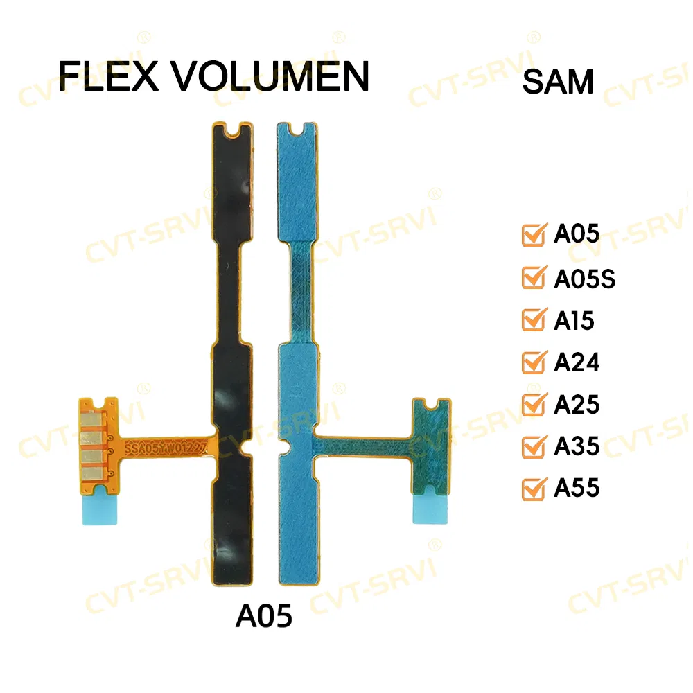 Шлейф громкости Flex Volumen для Samsung A05, A05s, A15, A25, A35, A55