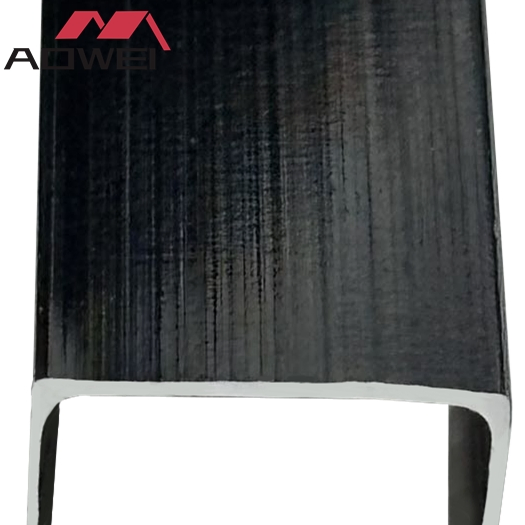 Premium Black Metal Accessories for WPC Flat Panel Edging Solutions