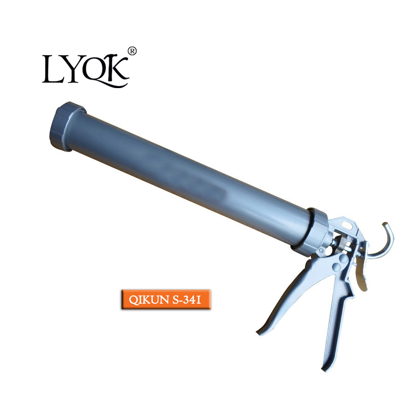 S-341 Opening Type Double Cartridges Skeleton Caulking Gun