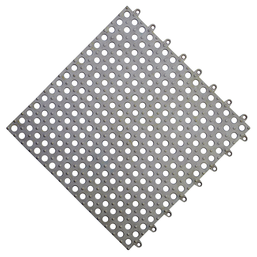 Hebei Elric PVC Round Hole Deck Non-Slip Drainage Interlock Floor Tile