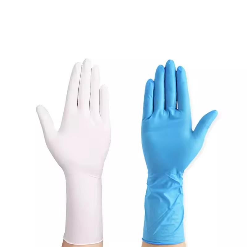 12 Inch Long Cuff Nitrile Vinyl Gloves Strong Powder Free Disposable Nitrile Gloves