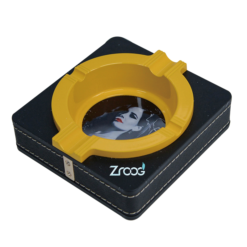 Unbreakable Outdoor Cigar Ashtray Metal Modern Table Cigar Ashtrayscigar Accessories Gifts for Men