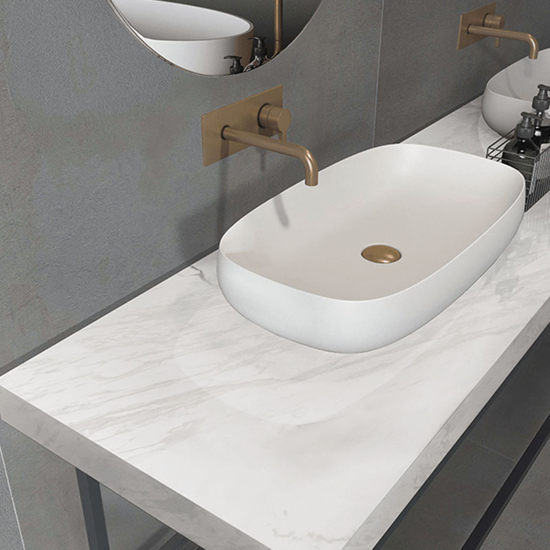 Giorgia Snowy White Glazed Porcelain Marble Tile, Italian Design Premium Quality