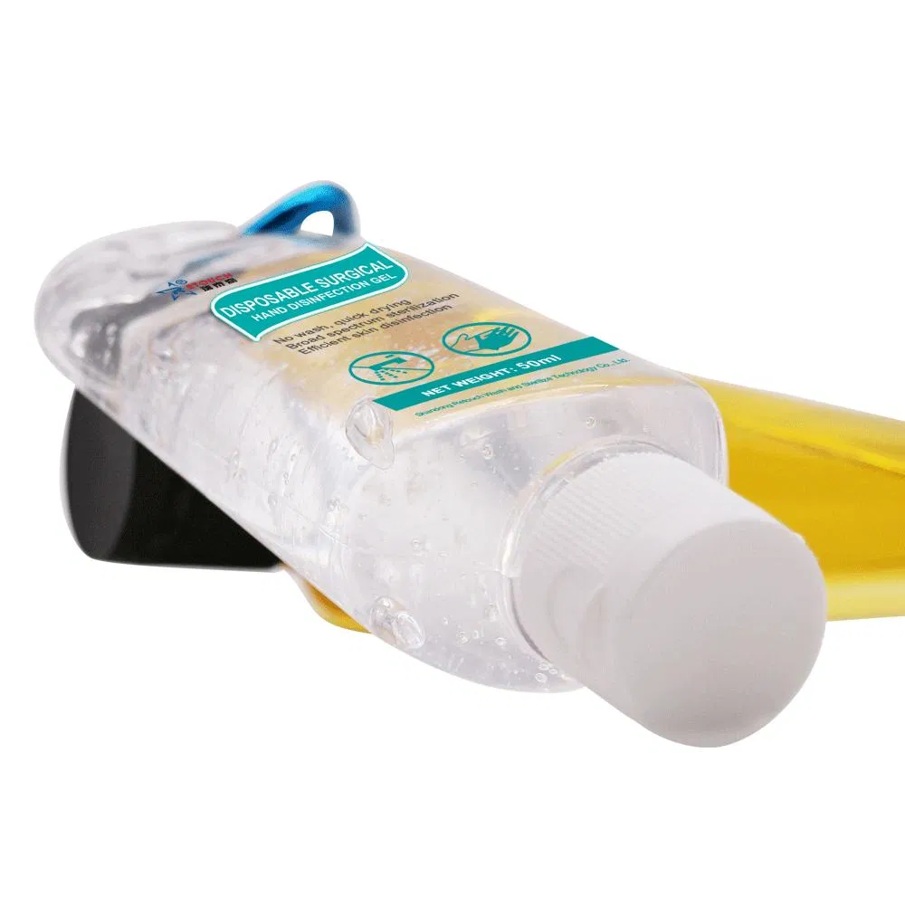 Waterless/Antibacterial/Hand Sanitizer Gel/Handrub Wash/with Carabiner