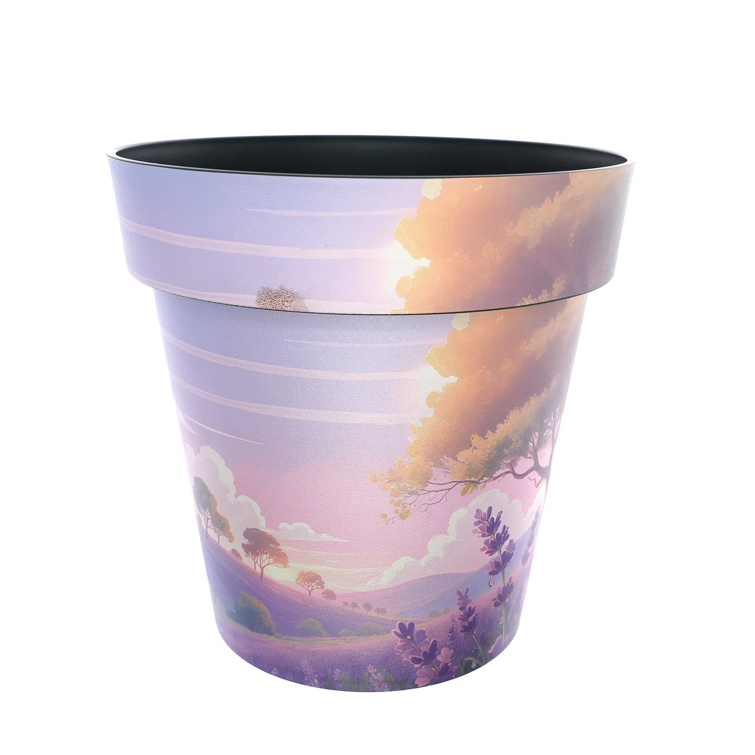 Industry Flower Pot with Saucer for Vibrant Outdoor Roses