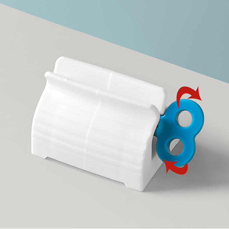 Rolling Tube Dispenser Toothpaste Seat Holder Stand Rotate Toothpaste Squeezer for Bathroom