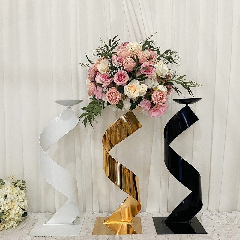 Factory Outlet Stable Romantic Metal Flowers Wedding Decoration Modern Furniture Flower Stand