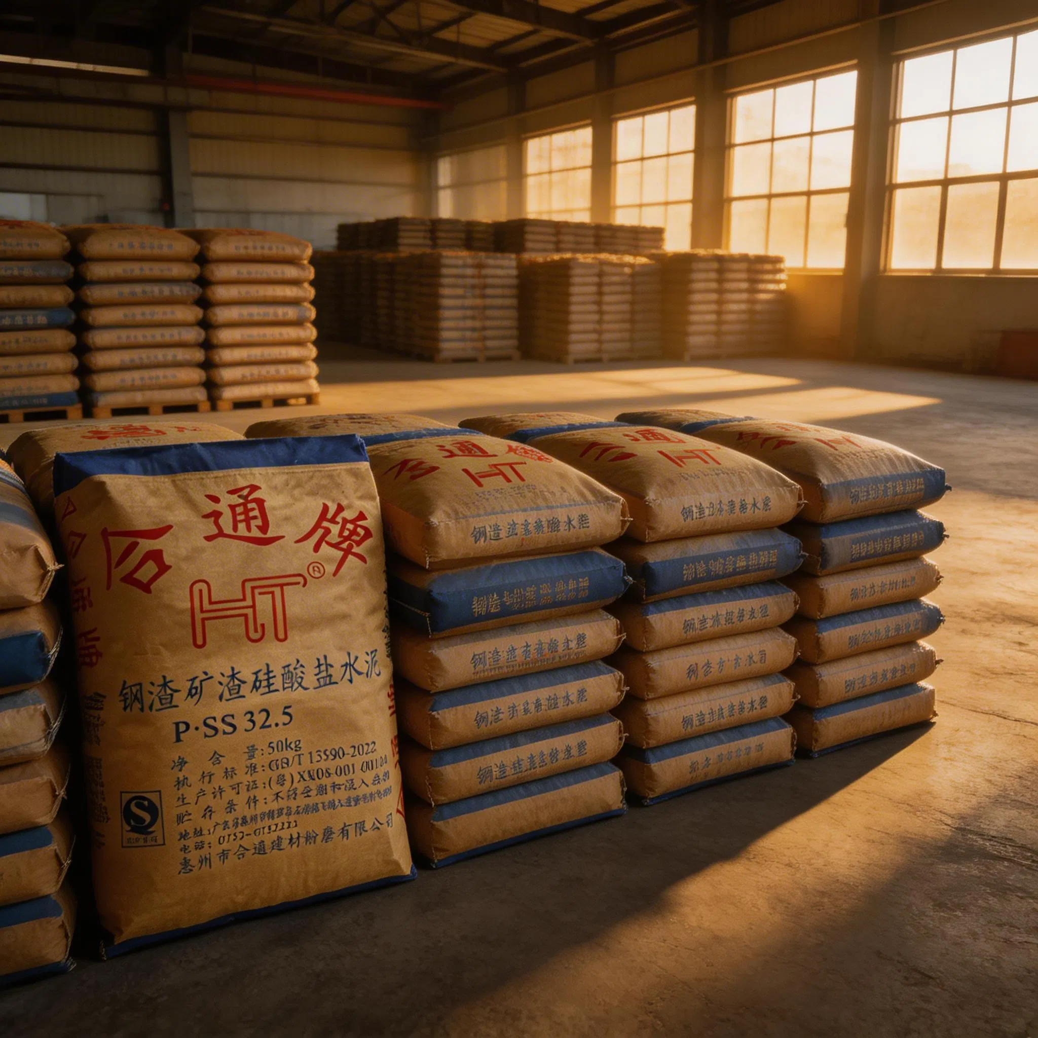 32.5 Grade Steel Slag Portland Cement in 50kg Bags