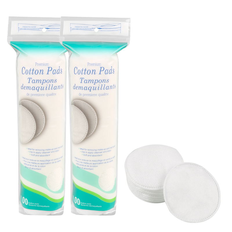 Premium Organic Cotton Pads - Eco-Friendly 100 Piece Set