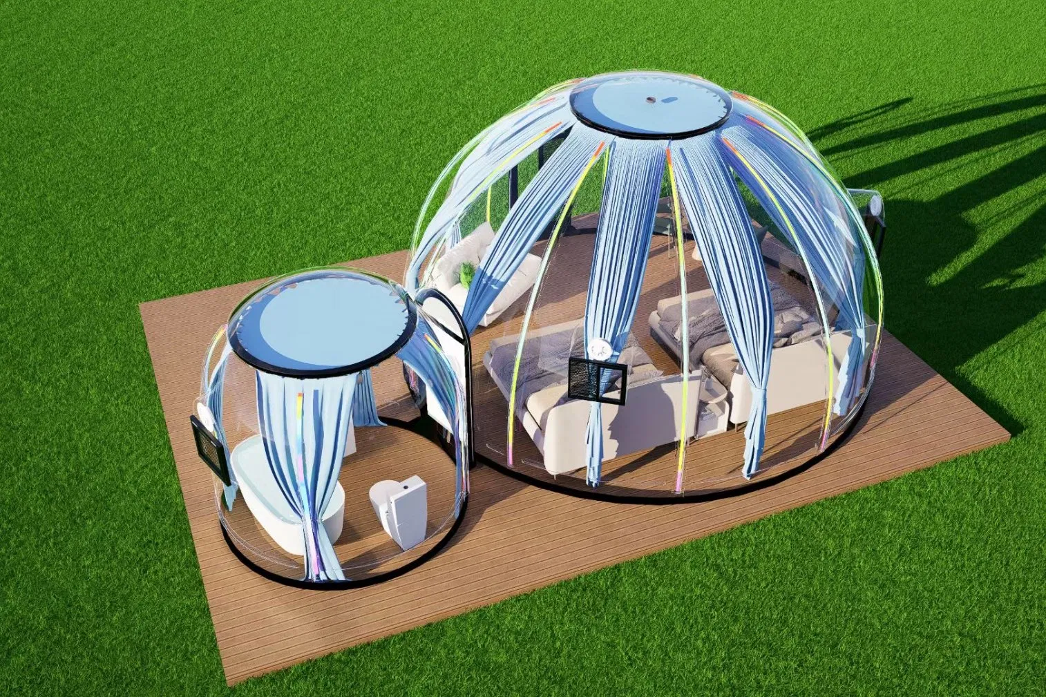 3m 5m Star Room Clear Polycarbonate for Green House PC Polycarbonate Skylight Dome Bubble Tent Home Leisure Starry Sky Room