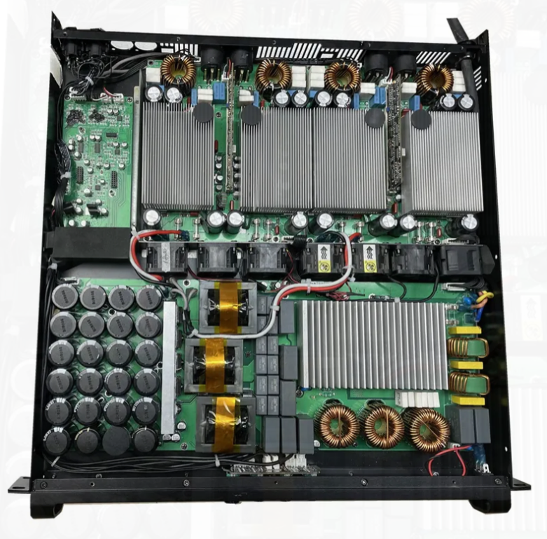 High-Performance 1u D-Class Amplifier, 4000W X4 at 2&ohm;