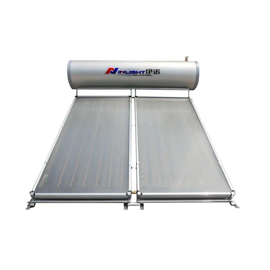 Плоский солнечный водонагреватель 100-300л, нержавеющая сталь