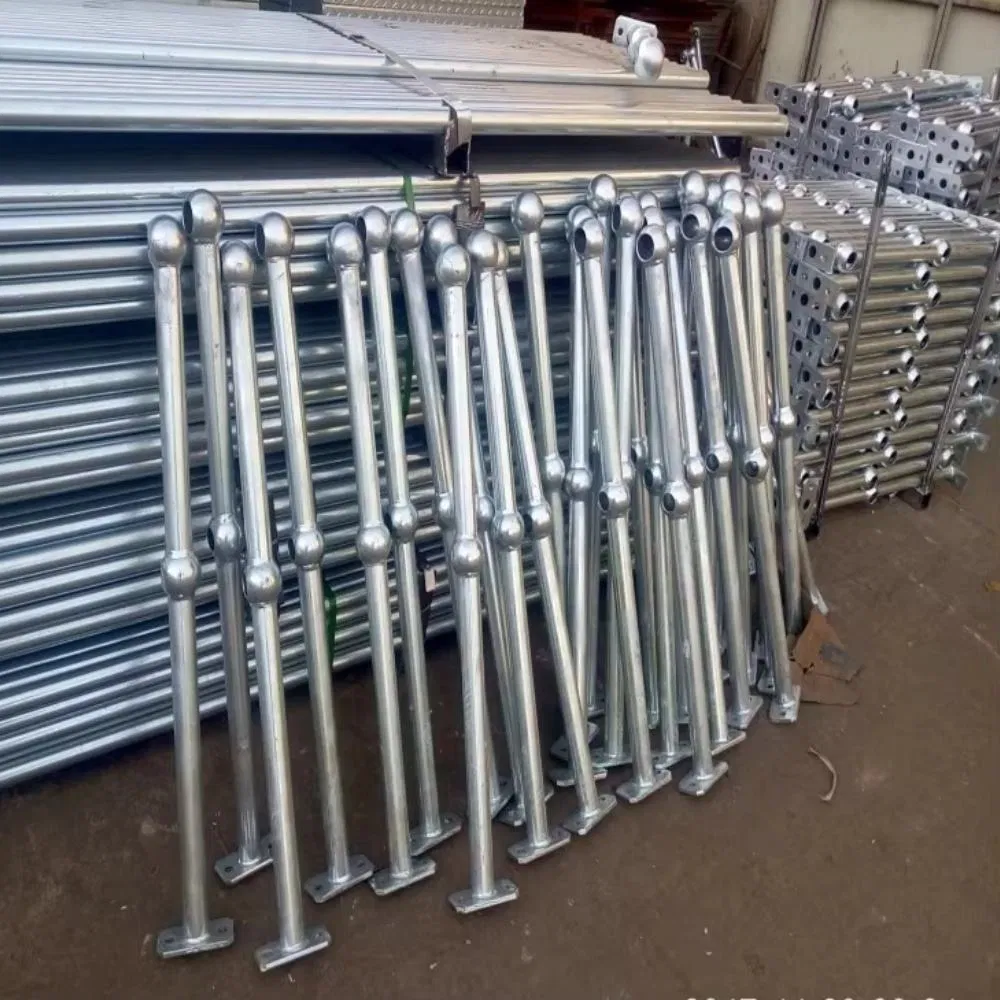 Walkway Platform and Sewage Plant Safety Guardrail Aluminum Ball Joint Stanchion Handrail