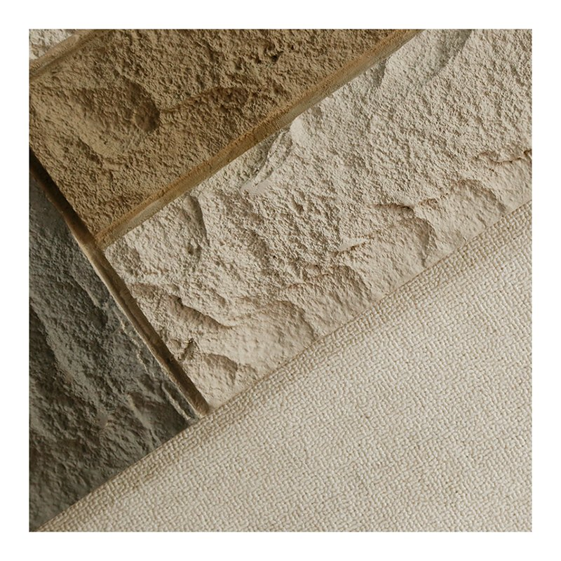 Natural Texture Rock Veneer 3D Polyurethane Stone Wooden Wall Panel