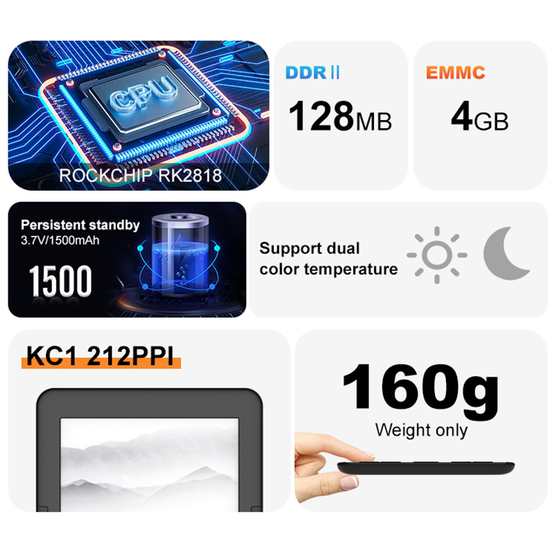 Cheap 6 Inch Ebook Reader E Ink Tablet Download Free Ebooks Reader