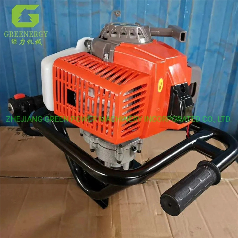 Gasoline Earth Auger Post Hole Digger Tree Planting Digging Machines Ground Hole Drill Auger