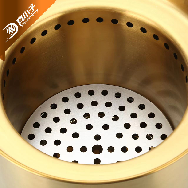 Походная печь из нержавеющей стали для готовки на дровах