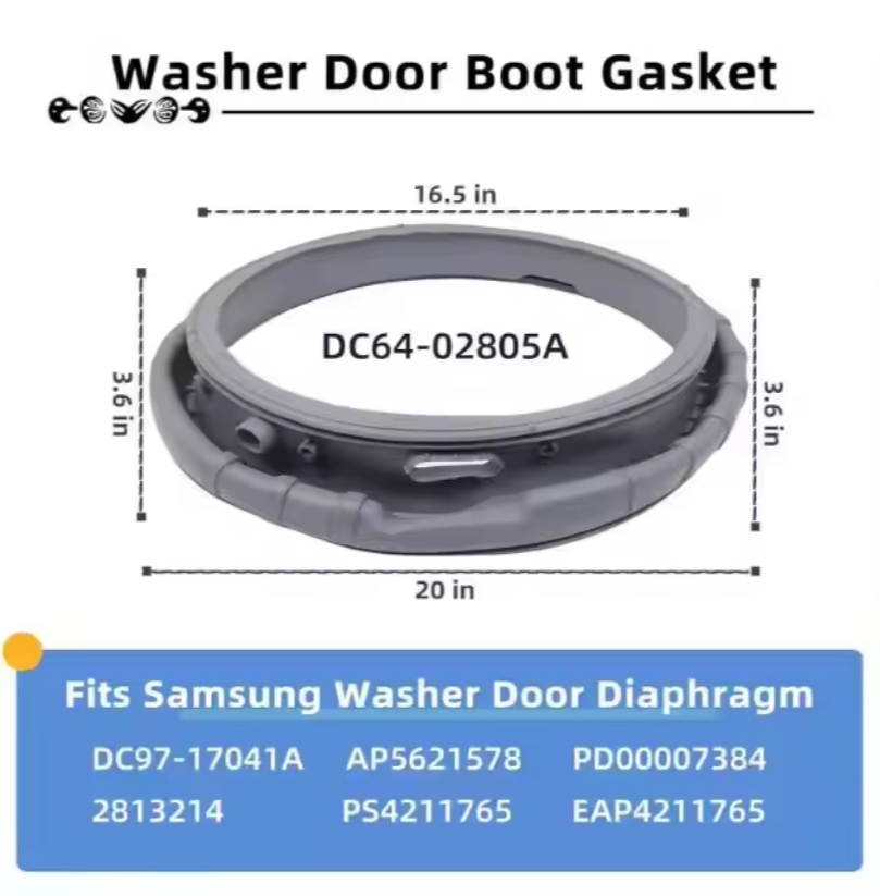 Reliable Washer Door Diaphragm Seal for Home Appliances