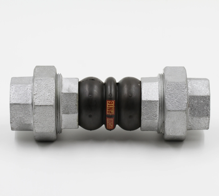 Rubber Pipe Expansion Joints Thread End EPDM Pn16 Thread Union Dismantling Joint DIN ANSI BS GOST Rubber Fexible Joint