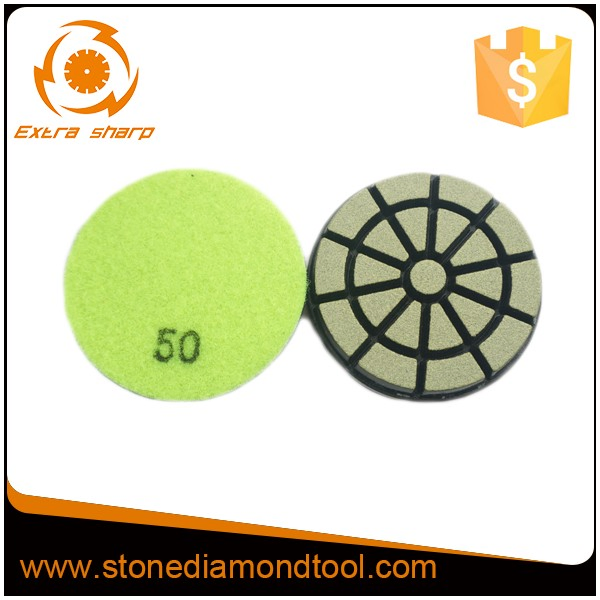 3inch Ceramic Transitional Diamond Resin Polishing Pads