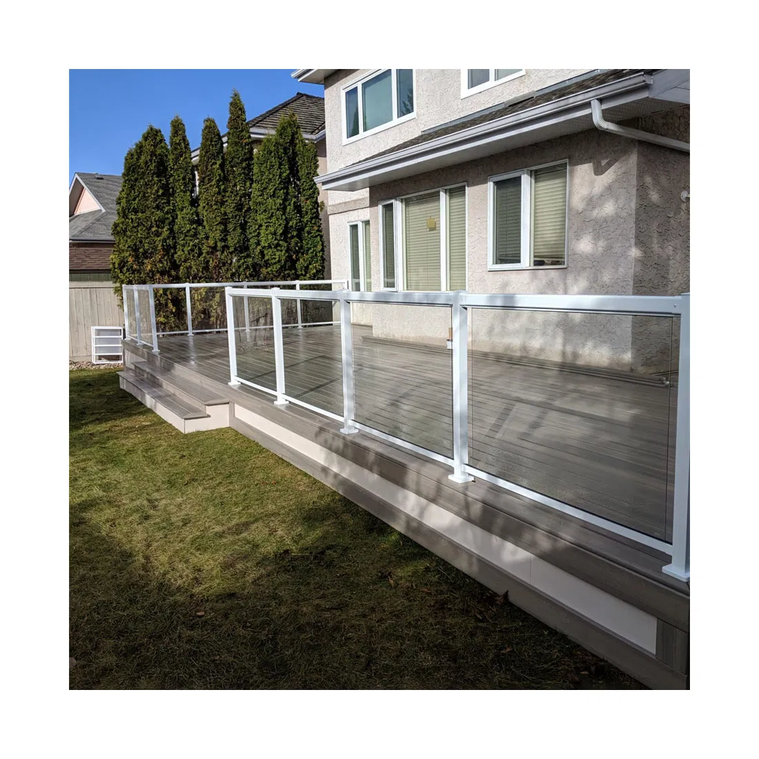 Aluminum Glass Railing Spigot Stair Photos Outdoor Deck Post Aluminum Glass Railing