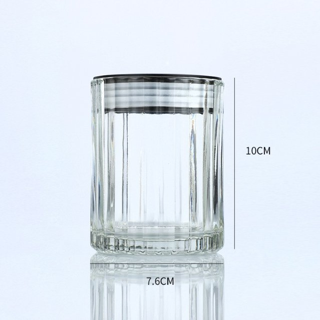 Ins Style Hotel Homestay Glass Liquid Soap Dispenser Bottle, Cosmetic Press-Type Lotion Bottle