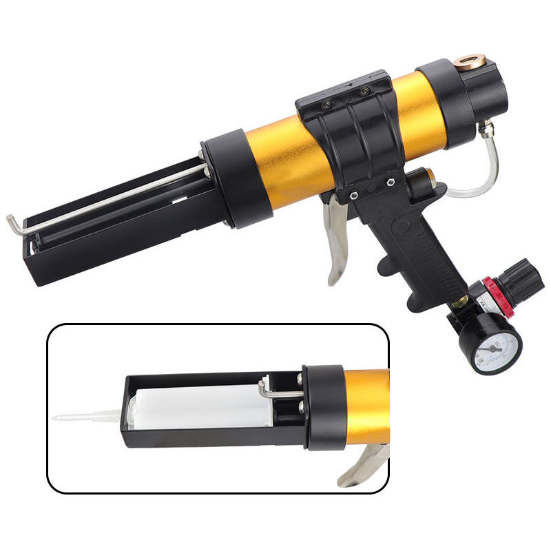 Pneumatic 50ml Dispensing Cartridge Gun for 1: 1 Ab Plastic Tube 50ml Epoxy Gun