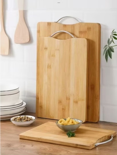 Convenient Organic Bamboo Cutting Board Stand for Kitchens and Outdoors