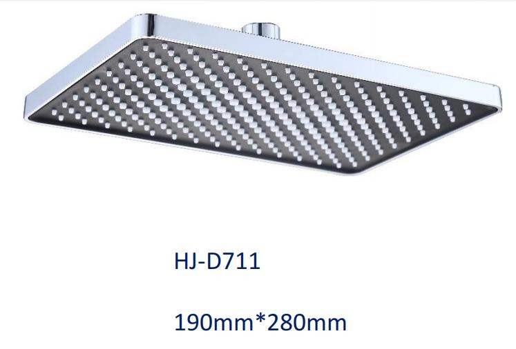 Size 190*280mm Square Shape of Plastic Shower Head