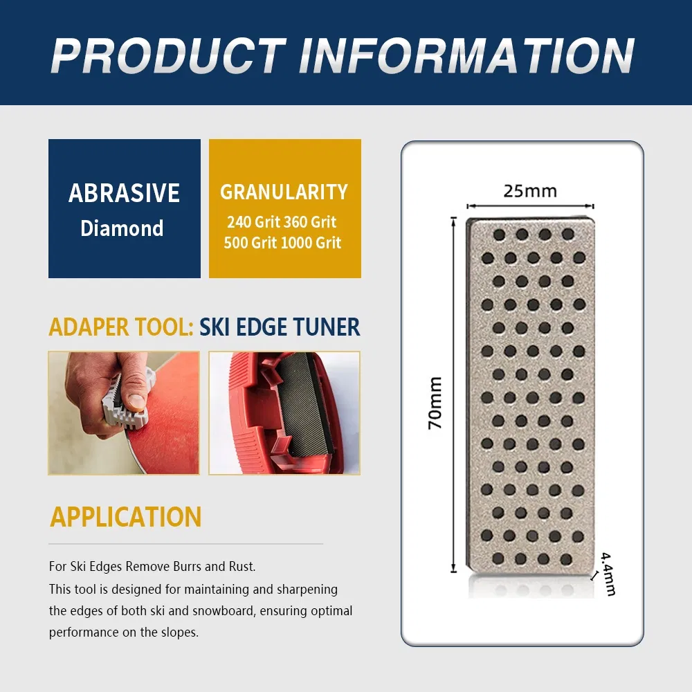 Алмазный брусок для заточки лыж и сноубордов