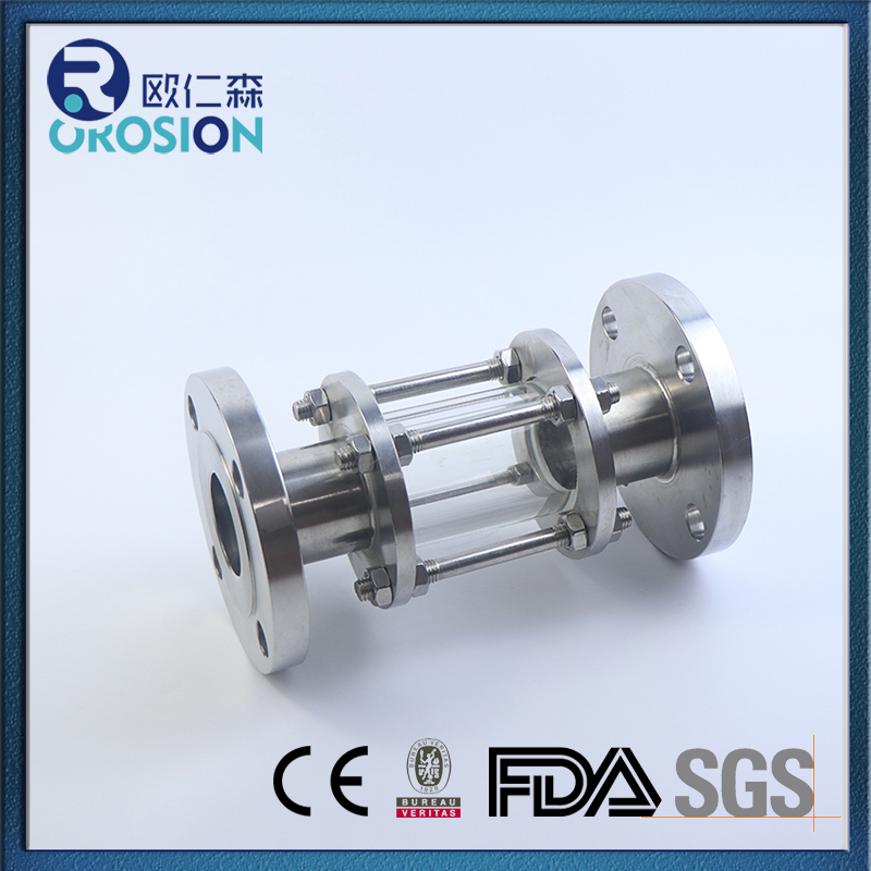 Stainless Steel 316 in Line Sight Window View Sight Glass with Tc End Flange Connection