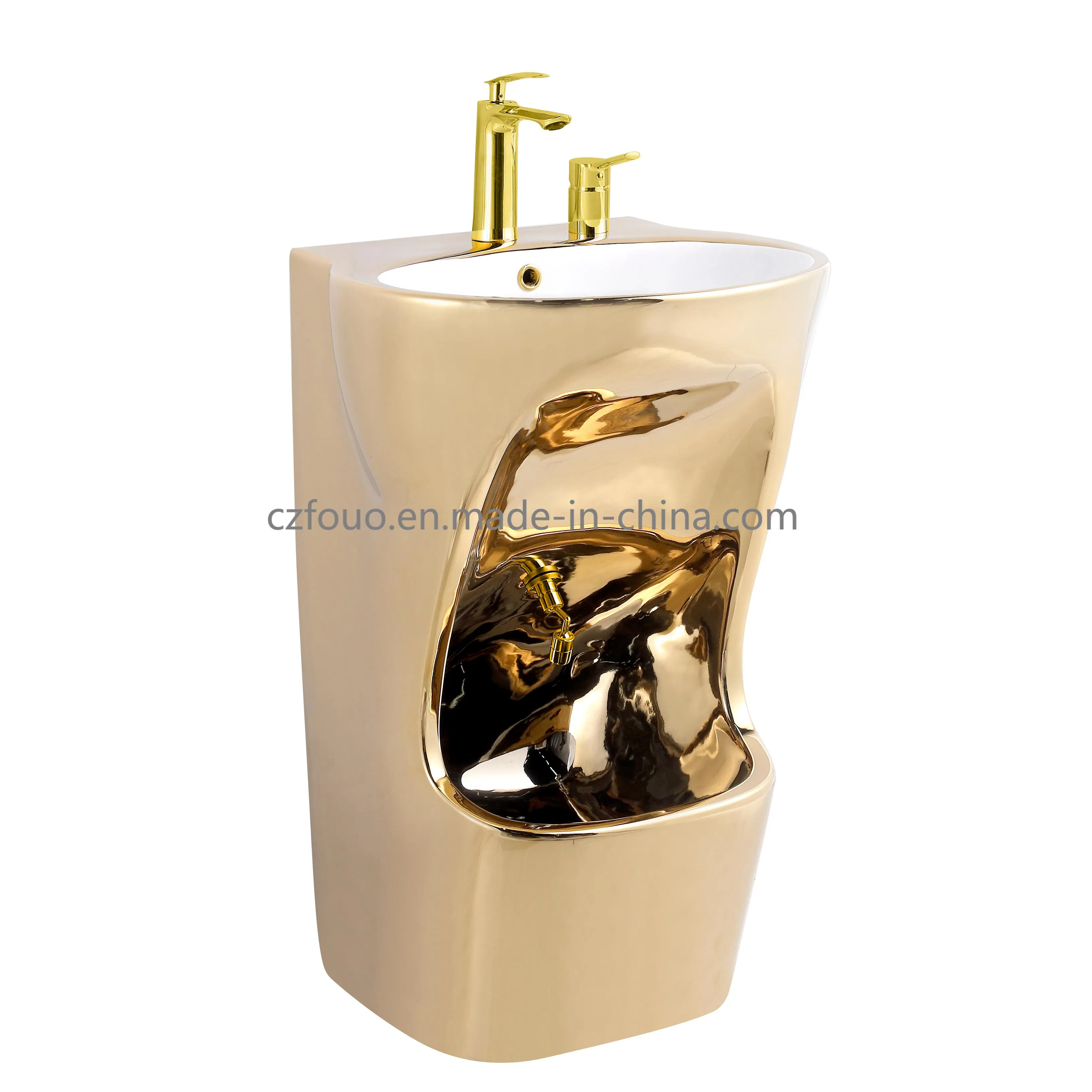 Muslim Basin Wudu Basin Wash Foot Arabia Sink Unique Modern Double Level Wash Basin Stand Pedestal Whole Set Accessory Basin