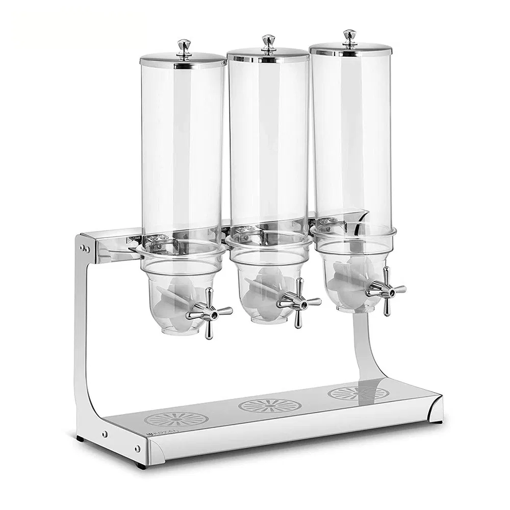 Win Tend Grain Dry Food Dispenser One Two Triple Tank Food Grain Volumetric Container