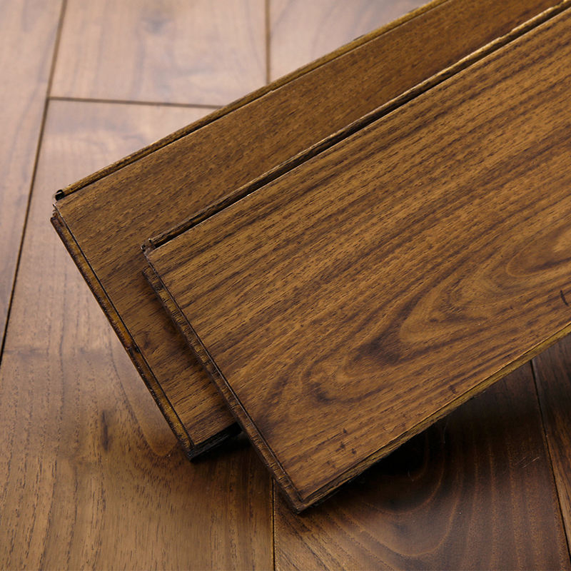 Premium Locust Wood Indoor Flooring in Elegant Walnut Finish