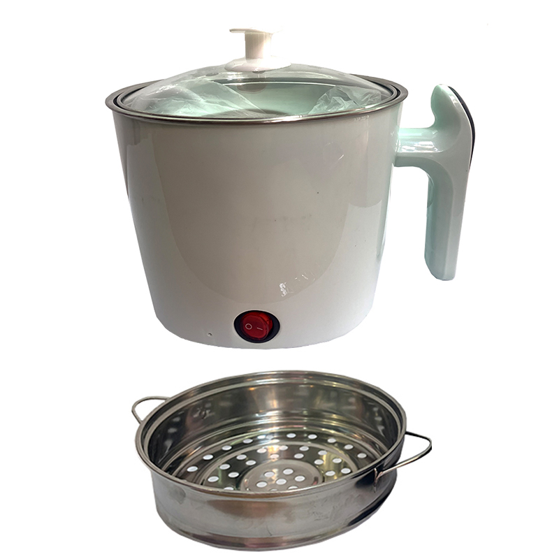 Home Appliance Electric Hot Pot Cooker 1.2L Multifunction Cooking Pot Portable Mini Cooker