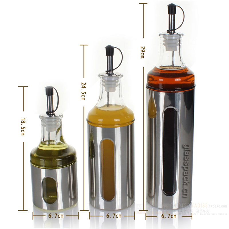 Free Sample Wholesale New Design Kitchenware Glass Oil Bottle