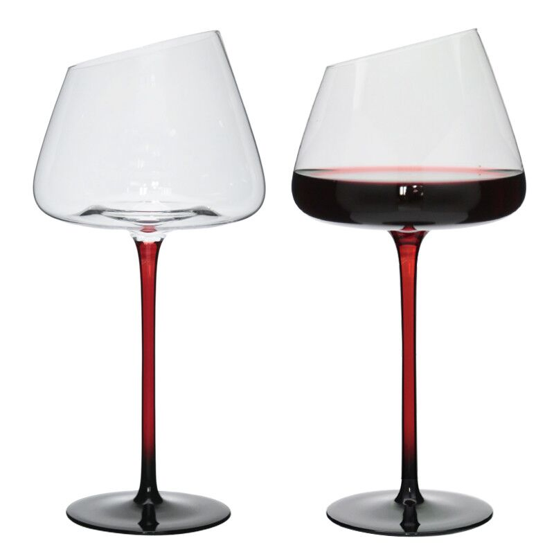 Fashion Clear High Cup Champagne Glasses Wedding Goblets Drinking Custom Wine Glass with Logo Goblet