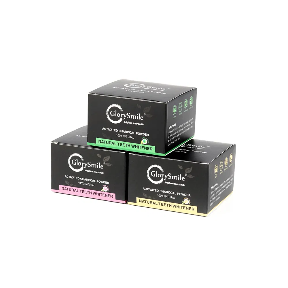 Lemon Rose Mint 30g Charcoal Flavor Teeth Whitening Powder