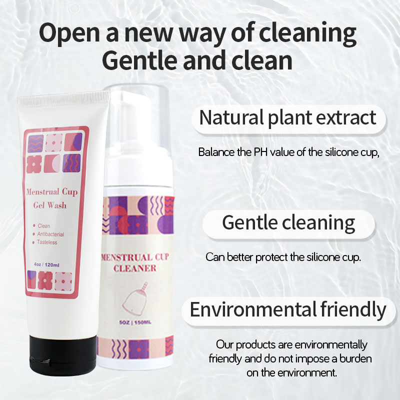 Menstrual Cup Cleaner - Unscented Foaming Sterilizer Wash for Silicone Period Discs Organic Ingredients, Natural, pH-Balanced
