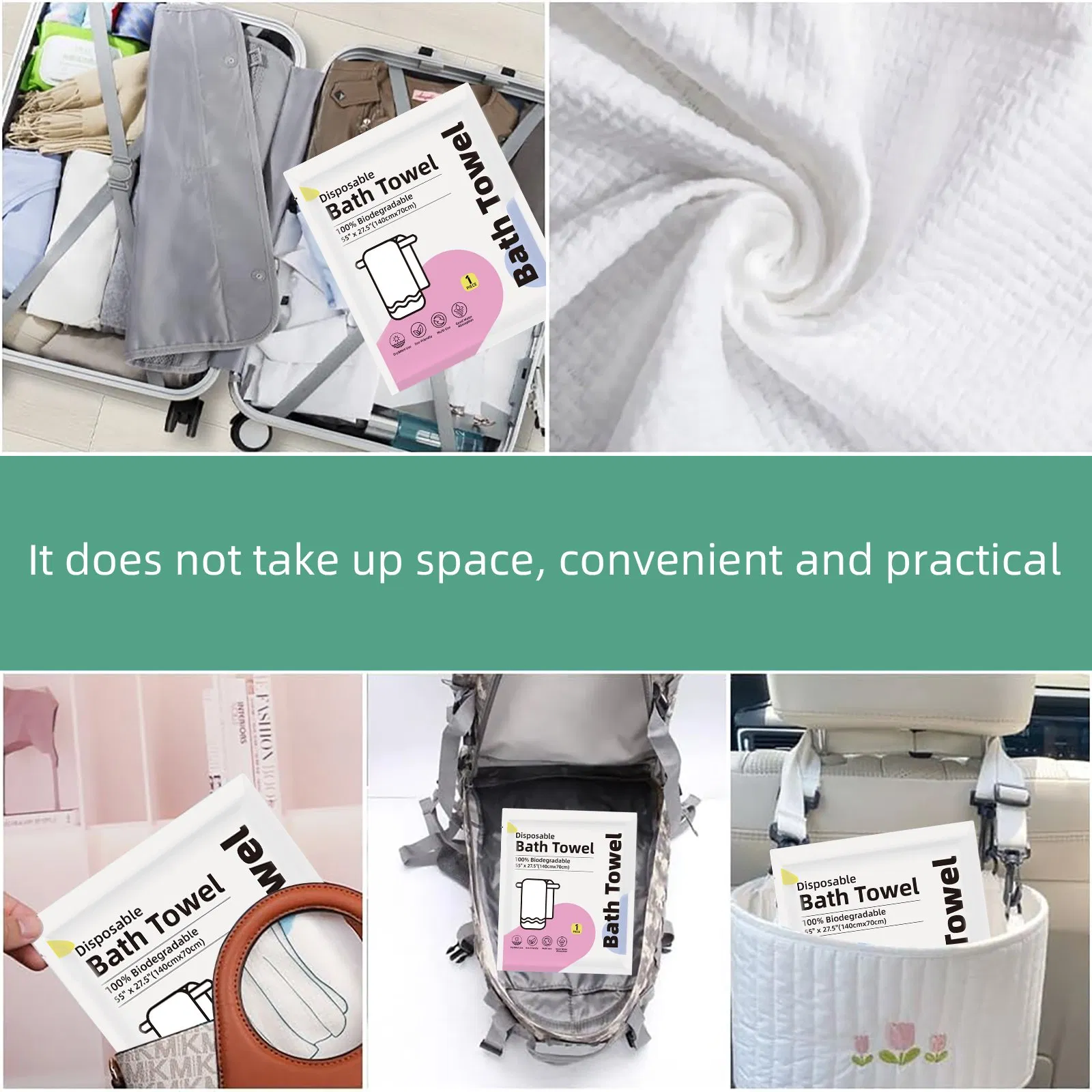 70X140 Cm Disposable Bath Towel Wholesale Big Size