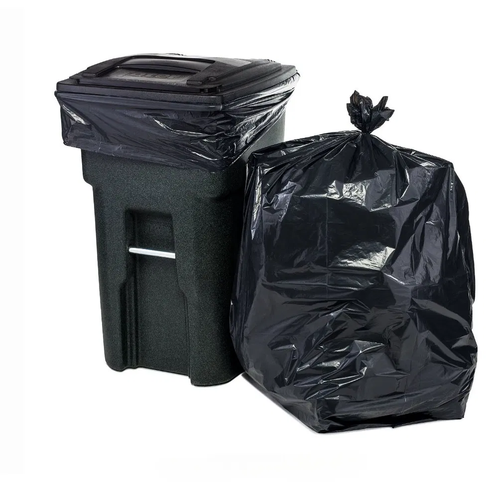 Black Durable Trash Bags Heavy Duty Garbage