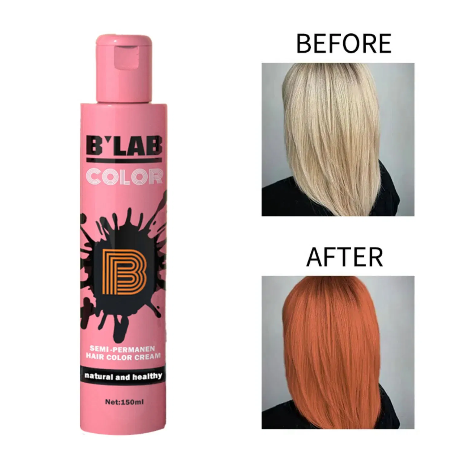 60 Colors Hair Color Professional Cover Grey Hair Semi Permanent Color Cream