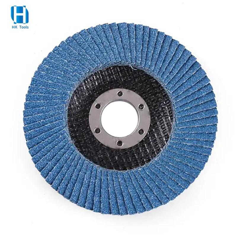 Wholesale 115mm Zirconia Ao Flap Wheel Abrasive Flap Disc with Fiberglass Backing for Metal Grinding Polishing Angle Grinder